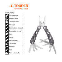 ส่งฟรี TRUPER 17113 เครื่องมืออเนกประสงค์ 14ชนิด