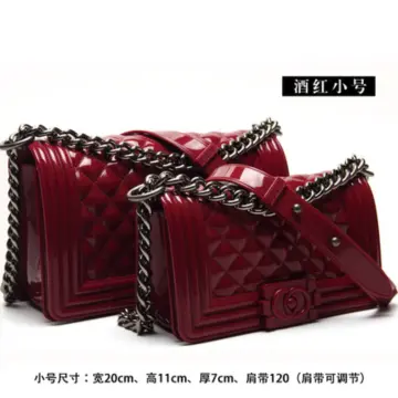jelly toyboy chanel inspired bag 