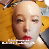 Makeup Practice Boardชุด 5DซิลิโคนFull Face Mannequin Boardขาตั้งพลาสติก 20Mlน้ำมันทำความสะอาดResuableแต่งหน้าเครื่องมือ