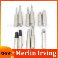 Merlin Irving Shop 1pcs audio Metal Microphone 3pin XLR Male female To 1/4" 6.35mm 6.5 Mic mono RCA male female Stereo Transform Converter Adapter