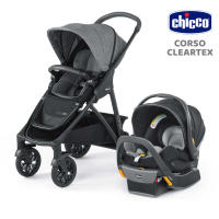 [คูปองลดเพิ่ม] Chicco Corso Primo Cleartex Ts รถเข็นเด็ก รถเข็นเซ็ท พร้อมคาร์ซีท นวัตกรรมผ้าทนไฟ