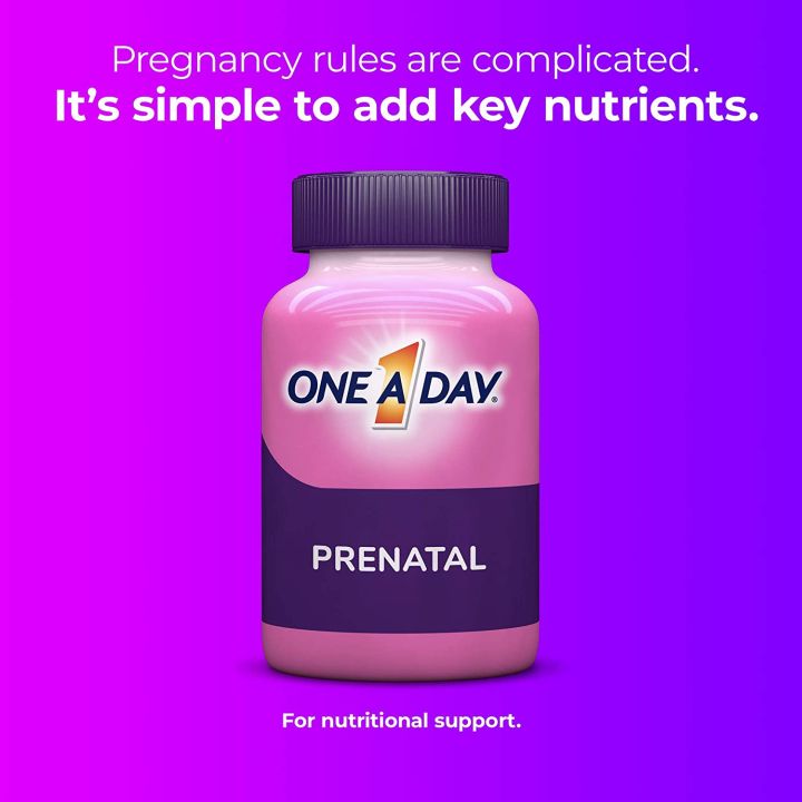 วิตามินรวม-สำหรับเตรียมตัวตั้งครรภ์-prenatal-multivitamin-with-folic-acid-dha-amp-iron-one-a-day-ก่อน-ระหว่าง-และหลังตั้งครรภ์