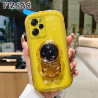 สำหรับ Xiaomi F3 X5 POCO Pro เคส X4 M5s M5 M4 M3 Pro F4 C40 GT 4G 5G Astronaut พับเป็นขาตั้งกันกระแทกโทรศัพท์มีที่วางตั้งรองรับคู่เคสฝาหลังโปร่งใส