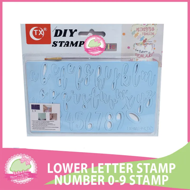 Fondant Letter Stamp Upper Letter 1.5" Lower Letter 1.5" 28