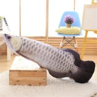 Cat Toy Simulation Fish Toy Pet Plush Cat Mint Fish Kitten Simulated Silver Arowana Interactive Pet Chew Toys Toys