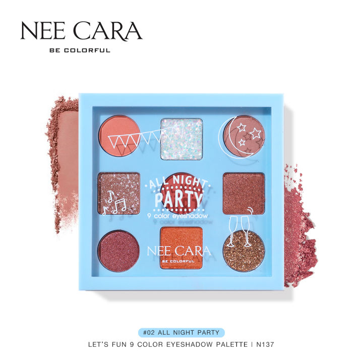 nee-cara-นีคาร่า-นีคาร่า-อายแชโดว์-9-สี-อายแชโดว์พาเลท-n137-9color-eyeshadow
