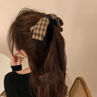 【cw】 Banana Clip Vertical Clip High tail Barrettes Back Head Clip Fixed Gadget Bow Headdress