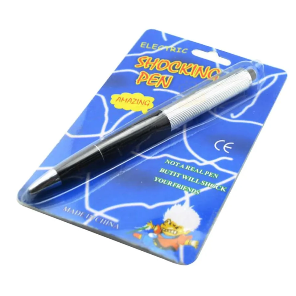 Buytra Electric Shock Pen Toy Fun Writable Ball Point Pen Gadget Joke Funny  Prank