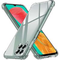 Clear Case for Samsung Galaxy M33 5G M53 M52 Crystal Soft TPU Transparent Shockproof Phone Cover for Samsung M23 M13 5G M32 M12