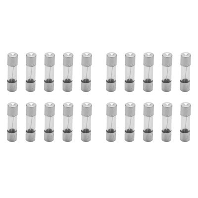 20 Pcs 250V 10Amp Slow Blow Time Delay Glass Fuses Tubes 5mm x 20mm