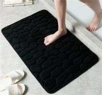 【CC】■♦◙  Embossed Non-slip Carpets In Basin Bathtub Side Floor Rug Shower Room Doormat Memory Foam