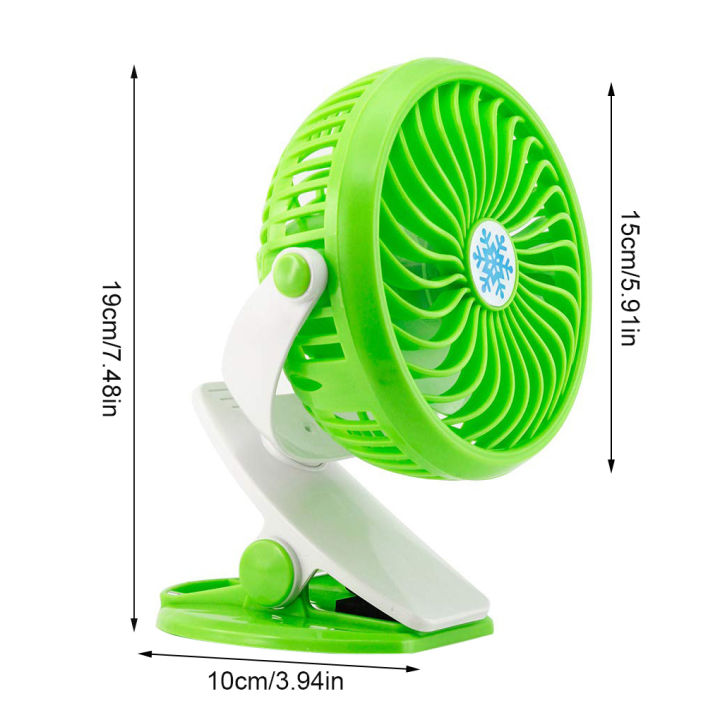 Clip Fan USB Rechargeable Cooler 360°Rotating Cooling Fan Portable Adjustable Cooler for Outdoor Camping Tent Beach or Car