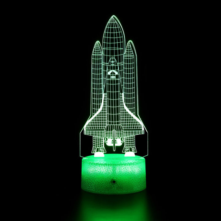 cod-ของขวัญสร้างสรรค์สีสันสดใส-3d-ไฟกลางคืนเฮลิคอปเตอร์ยานอวกาศจรวดเครื่องบินรบ-led-สัมผัสระยะไกล