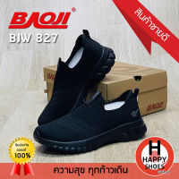 รองเท้าผ้าใบหญิง สลิปออน (slip-on) BAOJI รุ่น BJW827 URBAN SPORT ทันสมัย เบา สบายเท้า