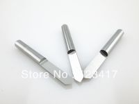 10pcs 90 องศา 0.2mm Tip Carbide CNC Bits Flat Bottom Milling Cutter V Shape Wood Engraving CNC Router Bit 3.175mm Shank