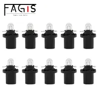 (Premium car) Fagis 10 Pcs B8.5D B8.5 12V 1.2W 24V 1.2วัตต์หลอดไฟฮาโลเจนรถแผงวัดความเร็ว Dash Auto Dashboard แผงไฟ