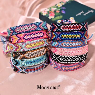 12 Colors Bohemia Friendship Tassel Bracelet for Women Fashion Cotton Rope Weaveing Summer Beach Boho Girl Bracelets Tapestries Hangings