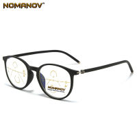 Retro Round Frame Anti-fatigue Lens Men Women Progressive Multifocus Reading Glasses Add 75 100 125 150 175 200 To 400