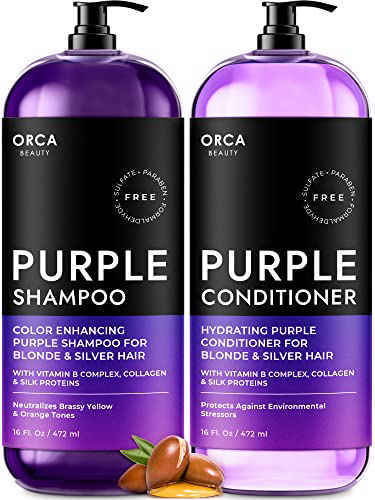 PRE-ORDER] Purple Shampoo And Conditioner Set for Color Treated Hair, Toner  For Blonde Hair - Sulfate Free Purple Shampoo & Purple Conditioner for Blonde  Hair, Biotin + Argan Oil Purple Shampoo For