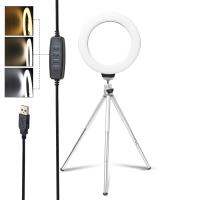 ✖ Ring Light 16cm 6 inch With Tripod Stand Usb Charge Selfie Led Lamp Dimmable Photography Light For Photo Photography Studio