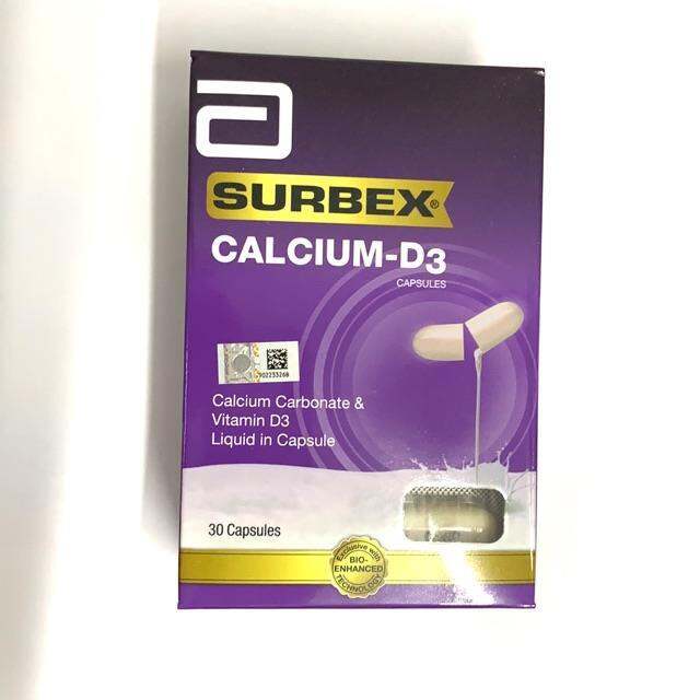 Hot!!! Surbex CalciumD3 caps capsule 30’ expire 05/2023 Lazada