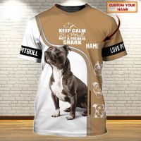 PLstar Cosmos Animal Pit bull Personalized Name 3D Printed Summer Men‘s T-shirt Harajuku Casual Unisex Short-Sleeve tops DW77