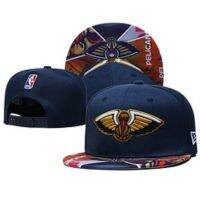 NBA 75th Anniversary Pelicans Basketball Cap Sports Fashion Casual Hip-hop Men and Women Adjustable Flat Brim Cap