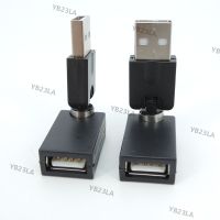 Flexible Twist Angle 360 Degree Rotating USB A 2.0 male to female Adapter connector Converter for cable extension YB23