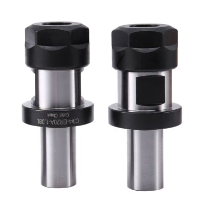 2Pcs Chuck Tool Holder C3/4-ER20 1.38 Tool Holder for Metal Processing, for Woodworking Accessories ER20 Chuck