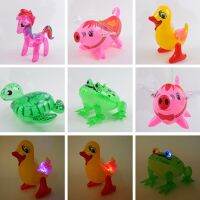 【CW】 1Pcs Inflatable glowing animal toys Pig frog duck turtle flexible toy for kids Xmas Gifts