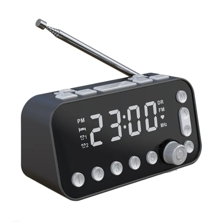 DAB Digital Alarm Radio Player Home Portable Rechargeable Backlight