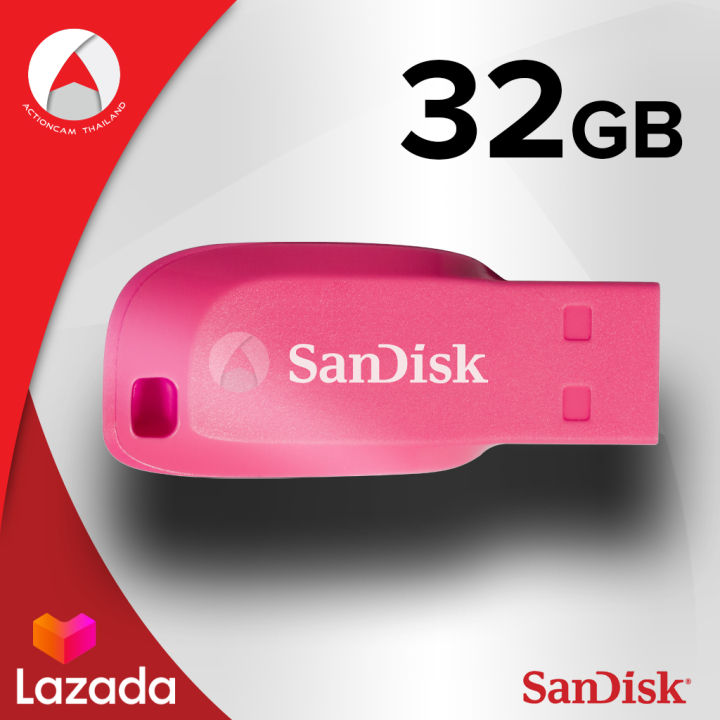 sandisk-cruzer-blade-usb-2-0-แฟลชไดร์ฟ-32gb-sdcz50c-032g-b35pe-pink-เมมโมรี่-แซนดิส-แฟลซไดร์ฟ-ประกัน-synnex-รับประกัน-5-ปี