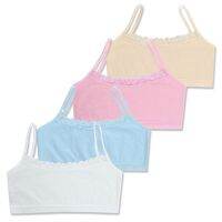 【jw】❖☫  4pcs/lot Cotton Teenage Kids  Childrens Breast 6-12 Y