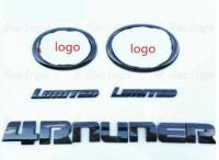 5PCS NEW For 2014-2020 4UNNER Gloss Black EMBLEM OVERLAY KIT OEM LIMITED