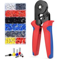 Crimping Pliers Kit Tubular Terminal HSC8 6-46-6A Crimper Wire Mini Ferrule Crimper Hand เครื่องมือไฟฟ้าในครัวเรือนชุด Bo