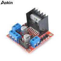 L298N H-bridge Motor Controller DC Dual H Bridge Robot Stepper Motor Regulator ไดรฟ์โมดูลสำหรับ Arduino UNO Smart Car Power-Daoqiao