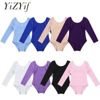 Childrens Ballet Leotard Costumes Kids Long Sleeve Turnpakje Dance Bodysuit Gymnastics Leotard for Girls Ballet Tutu Dancerwear