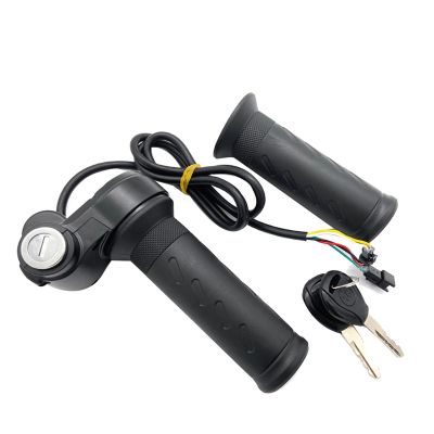 Electric Bike Scooter Throttle Grip Handlebar with Power Switch Electric Bicycle Accessories