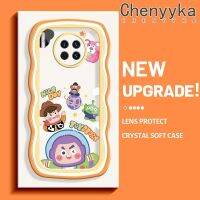 เคส Chenyyka สำหรับ Huawei Mate 30เมท30 Pro เคสการ์ตูนวันที่ดีลวดลายคลื่นขอบกันกระแทกแบบใสนิ่มเคสมือถือโปร่งใสลายกล้องถ่ายรูปความคิดสร้างสรรค์เคสซิลิกาเจลฝาครอบป้องกัน