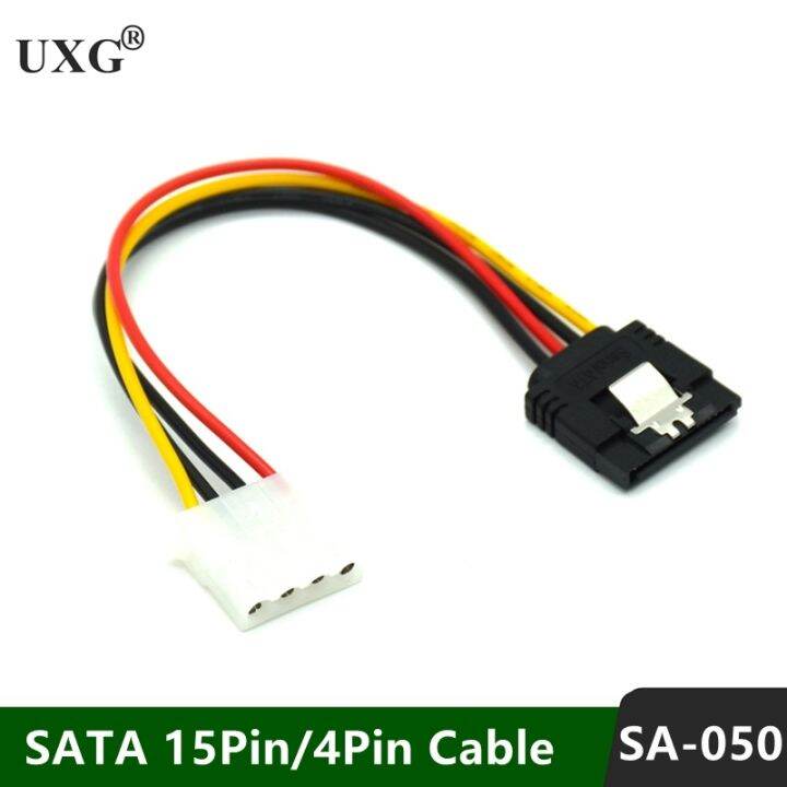 Sata Power Extension Cable Serial Ata 15pin Female To Molex Ide 4pin Female Power Supply For Hdd 1550