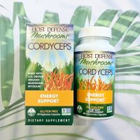 ถั่งเช่าออแกนิค Organic Cordyceps Energy Support 60, 120 Vegetarian Capsules (Host Defense® Mushrooms™) ถั่งเฉ้า จักรพรรดิแห่งย าบำรุง