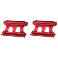 2X Bike Fork Mount Quick Release Fork Mount Truck Bicycle Carrier Fixed Clip Luggage Rack with Thru Axle Red