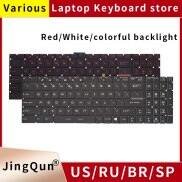 US N Bàn Phím Máy Tính Xách Tay Có Đèn Nền Cho Msi GS60 GT72 GE62 GL62