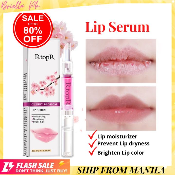 Lip Lightening Serum 3ml Cherry Moisturizing Remove Melanin Pink Lips