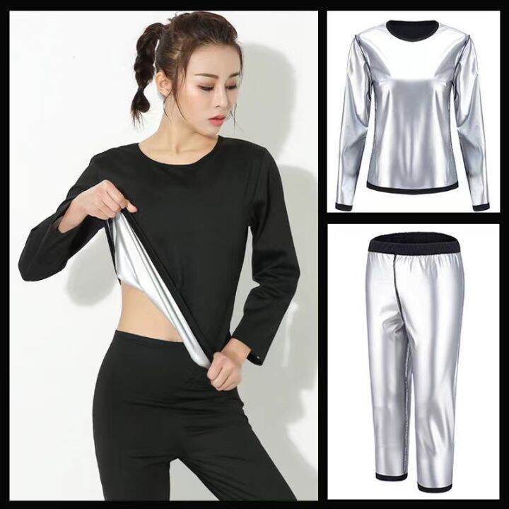 Women Heavy Duty Sweat Suit Sauna Suit Exercise Gym Fitness Weight Loss