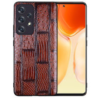 Hot Sales Luxury Genuine Leather Phone Case For Samsung Galaxy A73 A53 5g Shockproof Back Cover Fundas For A73 Cases