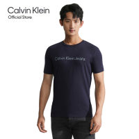 CALVIN KLEIN เสื้อยืดผู้ชายทรง Slim  รุ่น J320931 CHW - สีกรม