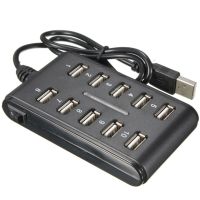 480 Mbps Kecepatan Tinggi USB 2.0 Hub 10 Port Multi Komputer Pribadi USB HUB Portable USB Splitter untuk PC Laptop 20