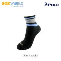 Polo Haus Thick Socks Sport Socks Sox World Assorted Colors SoxWorld (3 Pcs) 25-12001