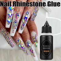 10ml Nail Art Rhinestone Glue Fast-Dry Strong Firm Metal Crystal Gems Diamond Decoration Nail Glue DIY Transparent Gel Nail Tool Adhesives Tape